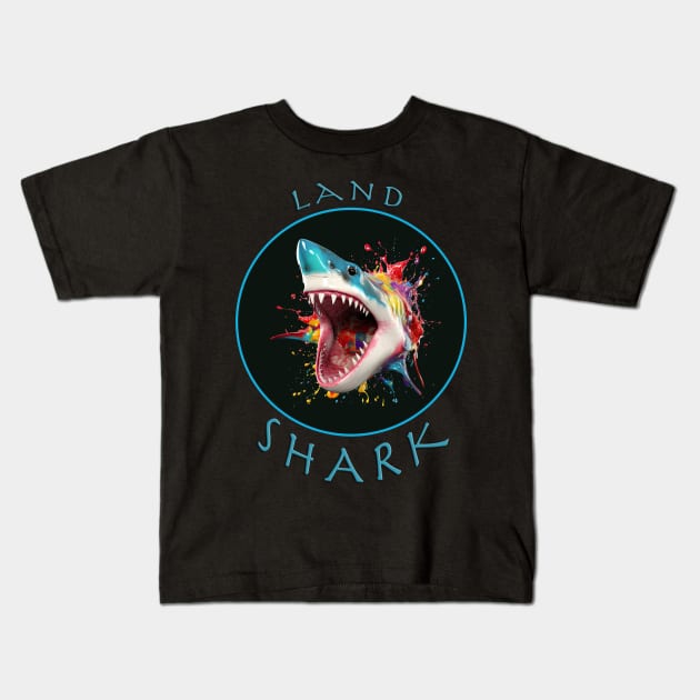 Land Shark Kids T-Shirt by Urban Archeology Shop Gallery